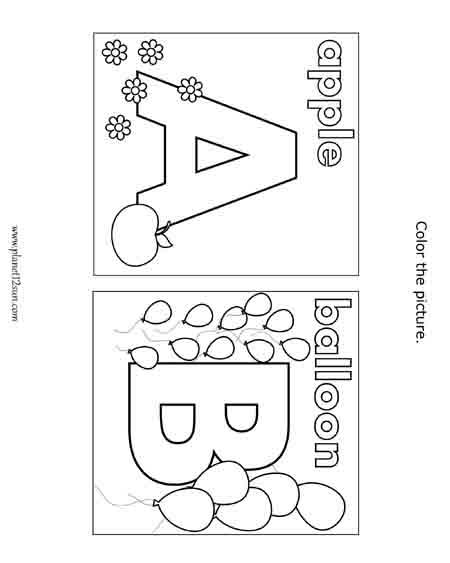 color the letters